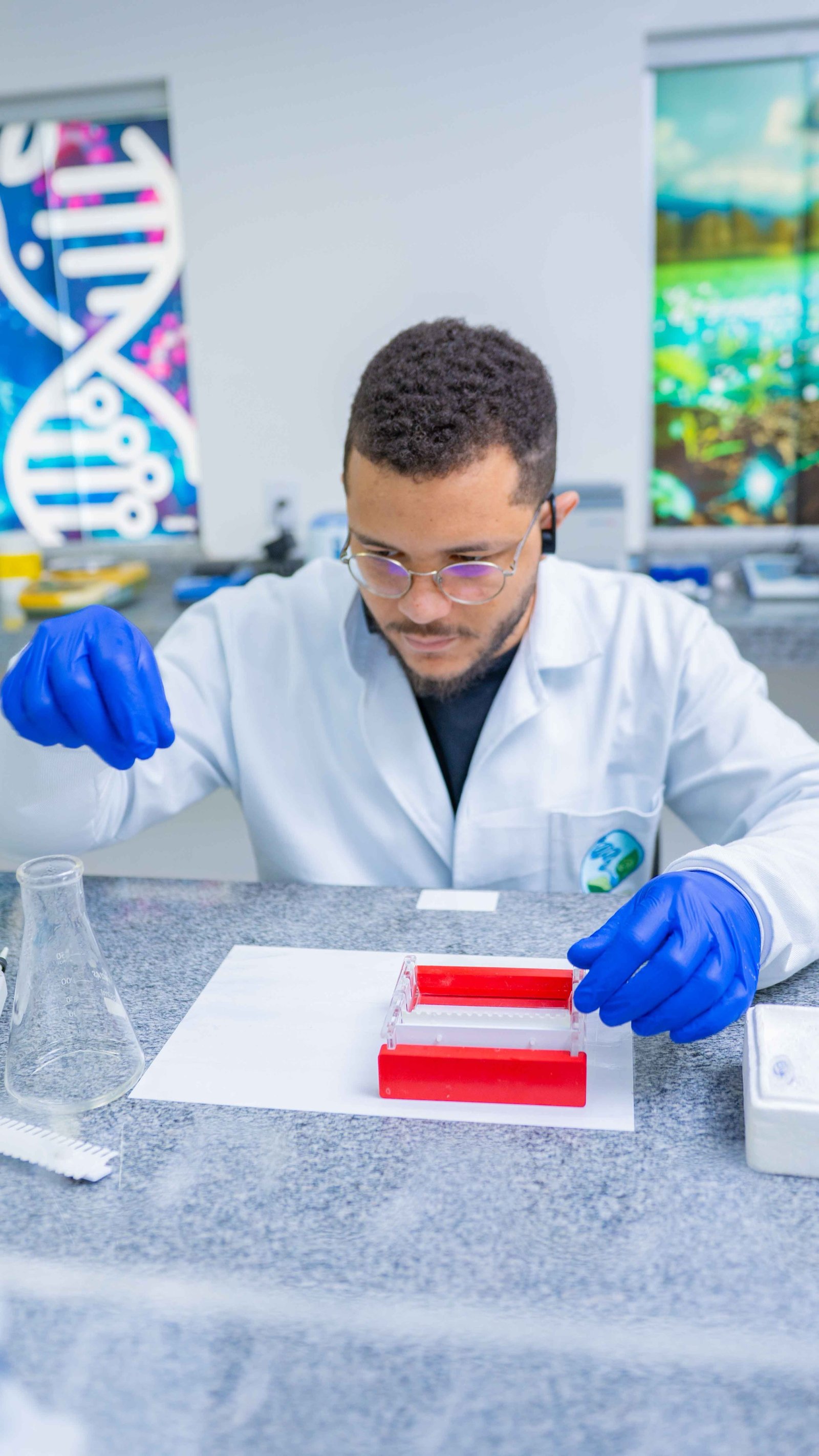 Eletroforese em gel para análise de marcadores SNP